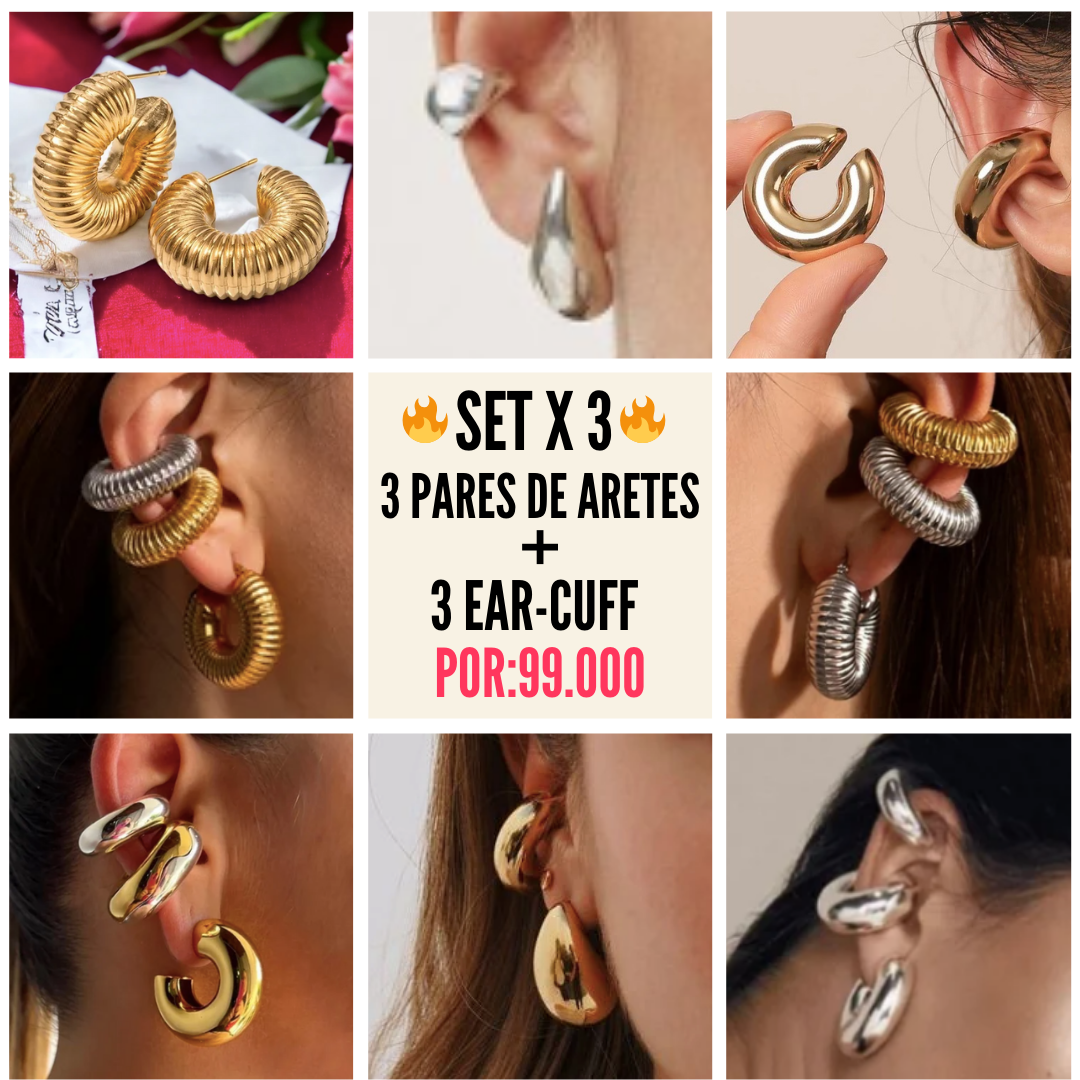 Drop Chunky + Ear Cuff